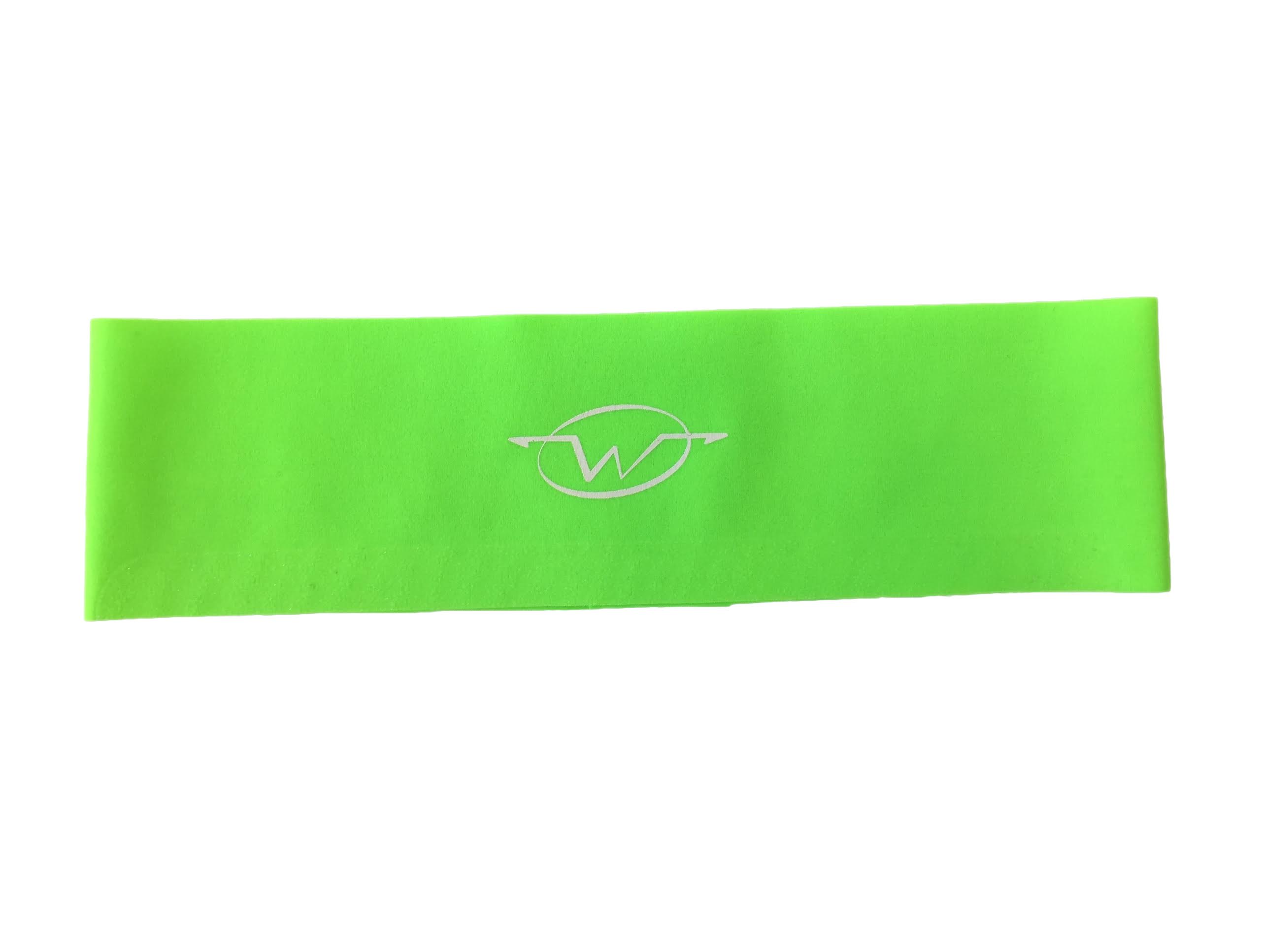 Green performance headband by Wickflow.