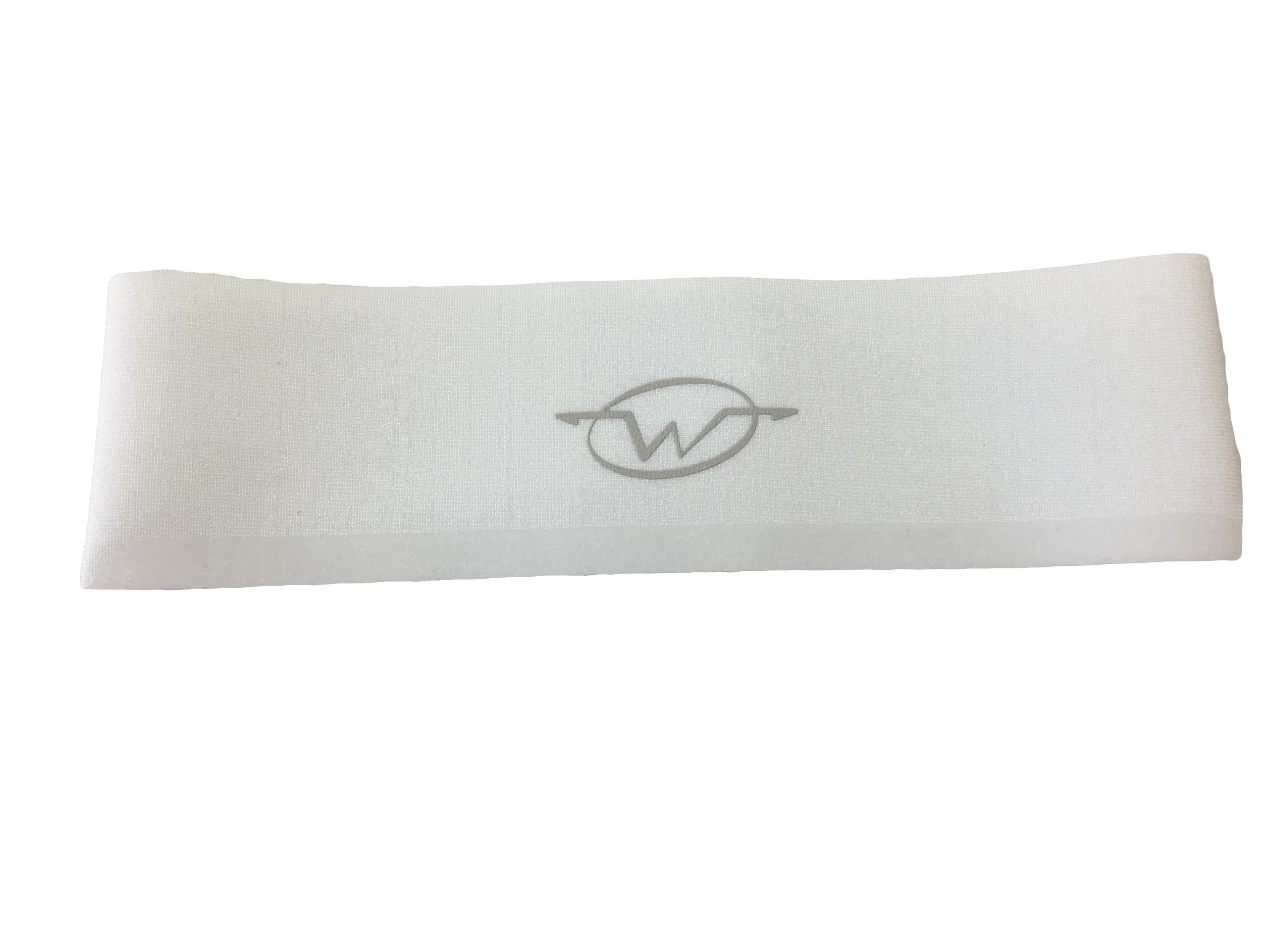 White performance headband by Wickflow