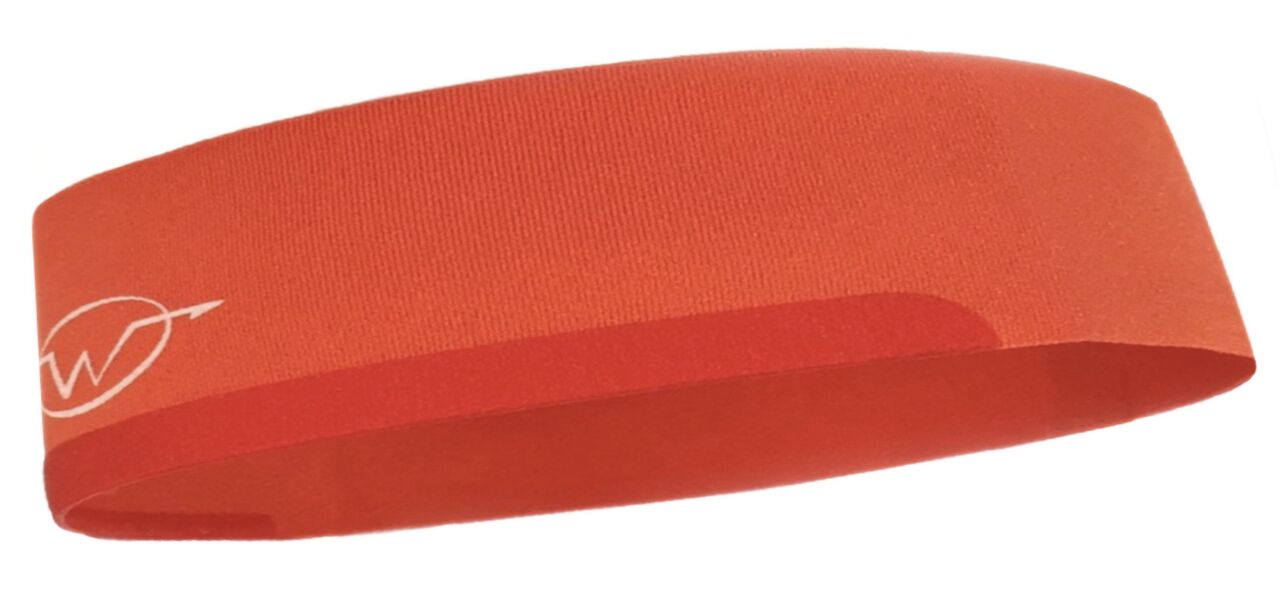 Orange cycling headband
