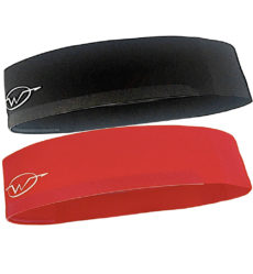 2-Pack Black/ Red Performance Headbands