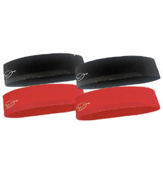 4-Pack Wickflow Performance Headband | Black / Red